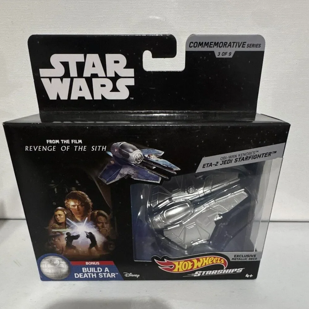 Hot Wheels Star Wars Republic Attack Gunship Diecast Silver Commemorative